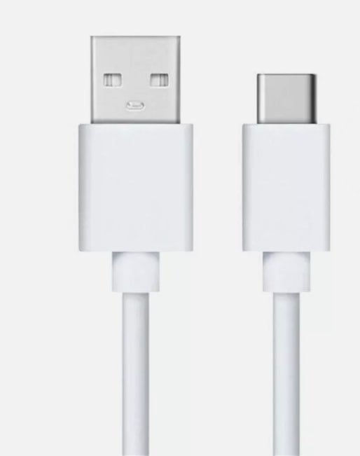 Second image of Kabel USB-C do USB-A (biały) – do ładowania i przesyłu danych