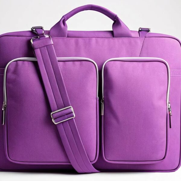 Second image of laptop bag purple