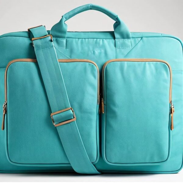 Second image of laptop bag turquoise