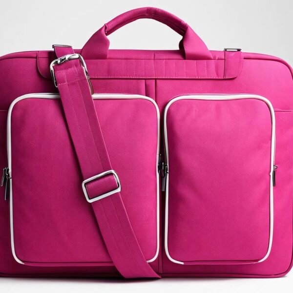 Second image of laptop bag magenta
