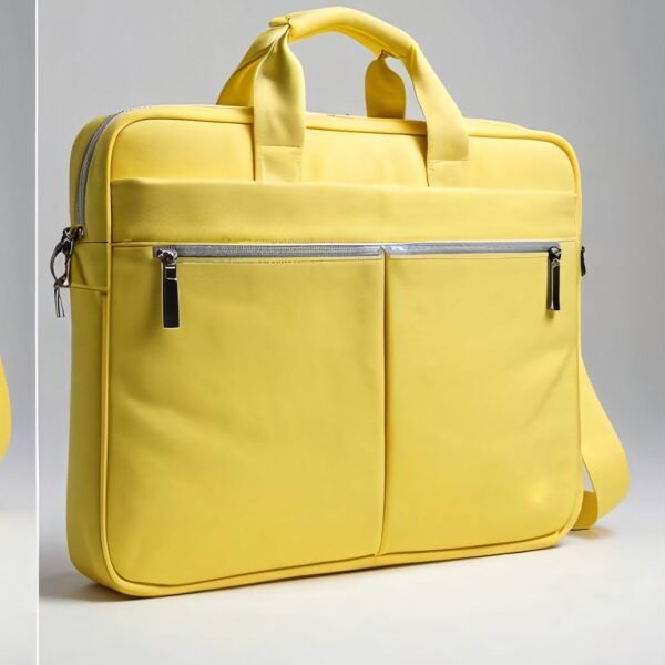 Second image of laptop bag lemon yellow