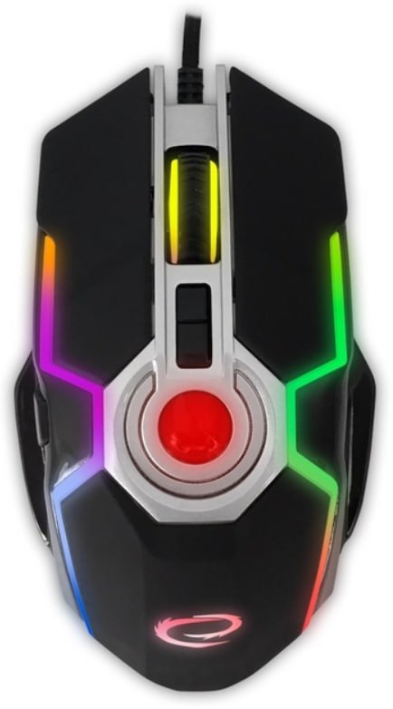Mysz  Esperanza Mangora USB RGB Black